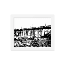 Load image into Gallery viewer, Framed Pier Photo